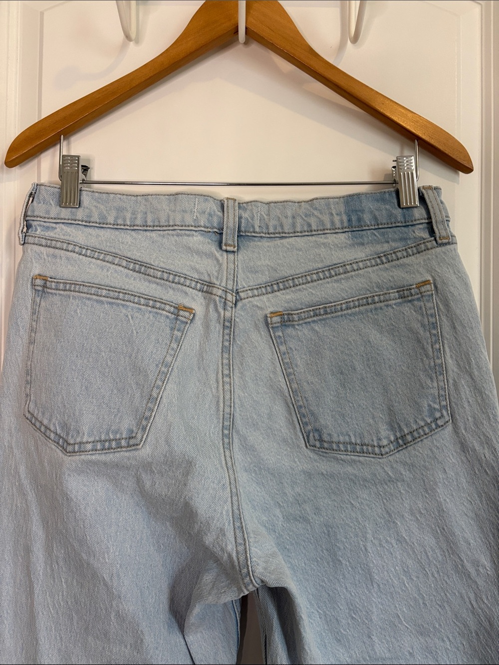 Abercrombie & Fitch The 90s Straight Mid Rise Jeans Curve Love Size 29 Short - Picture 7 of 9